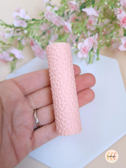 Rouleau texture 3D effet cuir pour la fabrication de bijoux en argile polymère