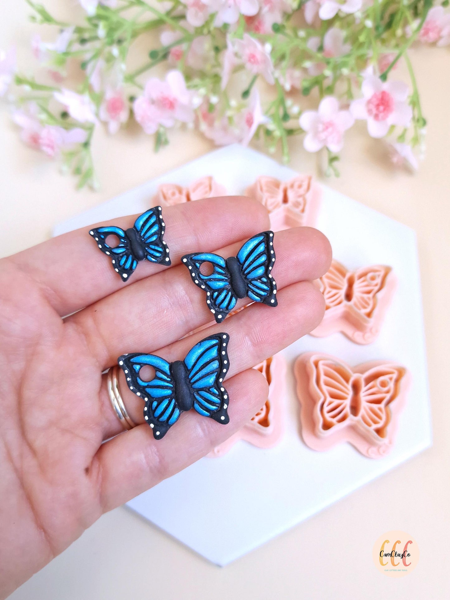 Emporte-pièces 3D en forme de papillons détaillés pour la fabrication de bijoux en argile polymère, créoles interchangeables, pampilles