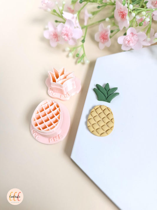 Emporte-pièces 3D en forme d'ananas pour la fabrication de bijoux en argile polymère