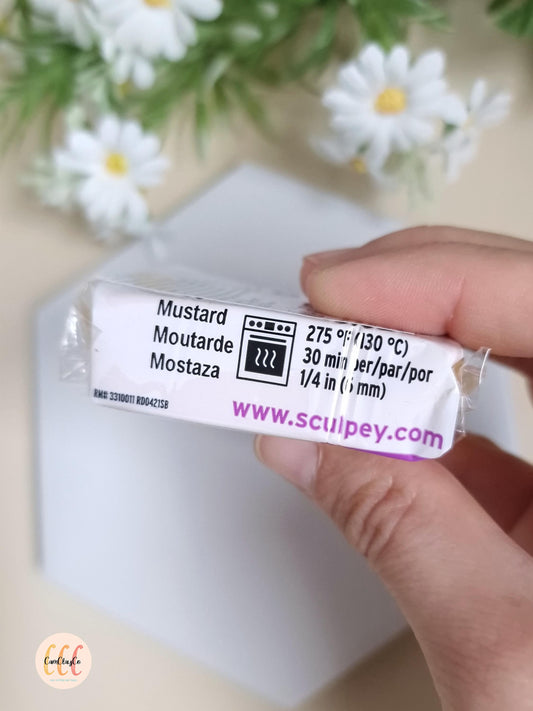 Argile polymère Sculpey Premo - Moutarde