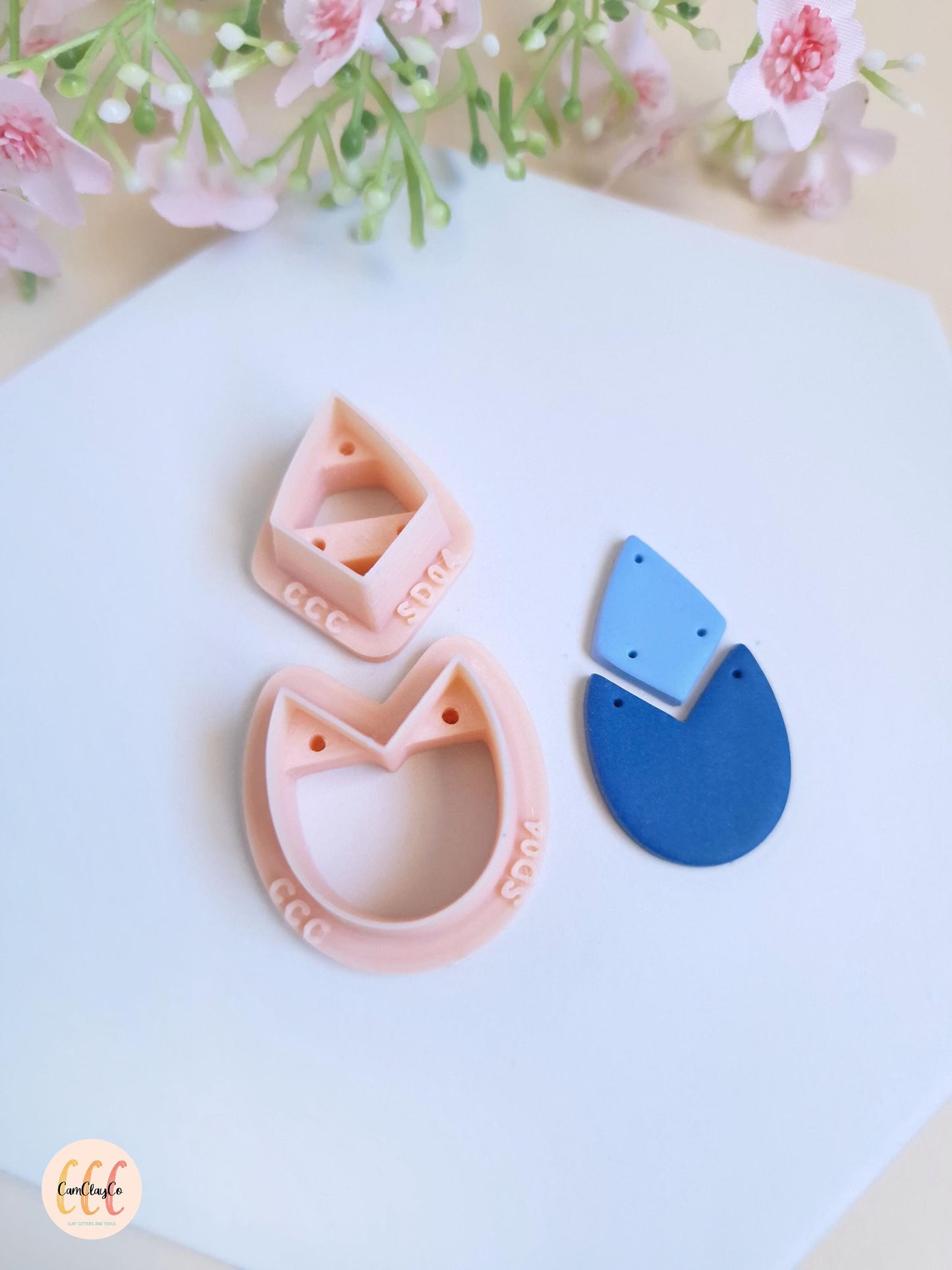 Set de deux emporte-pièces pour la fabrication de bijoux en argile polymère - SD04