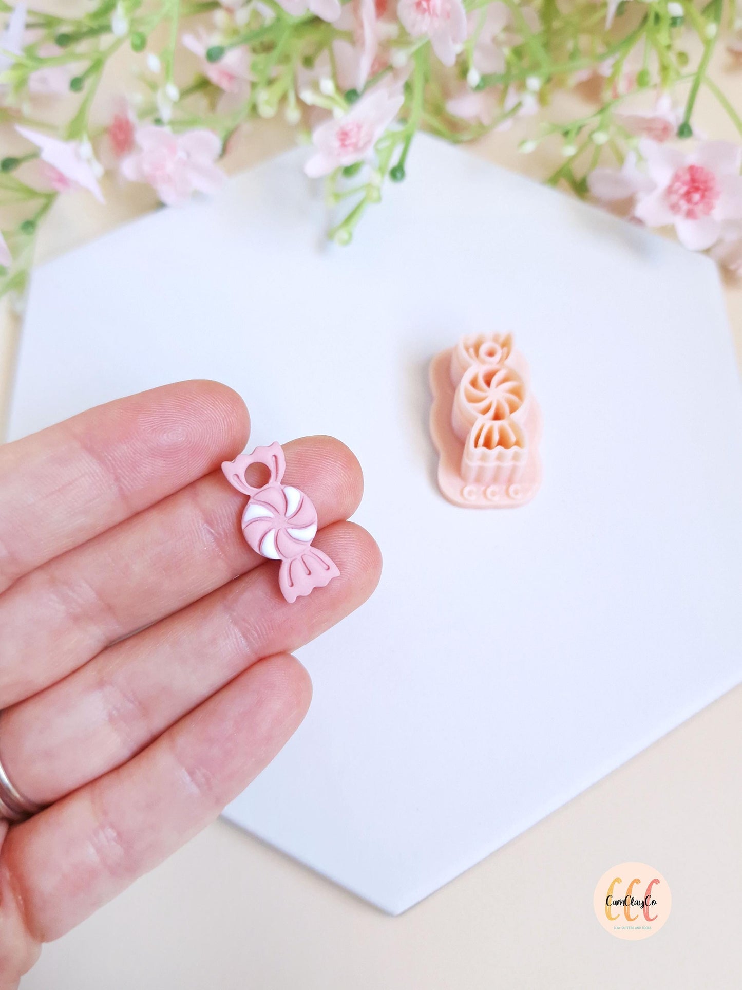 Emporte-pièces 3D en forme de bonbon pour la fabrication de bijoux en argile polymère, pampilles pour créoles interchangeables
