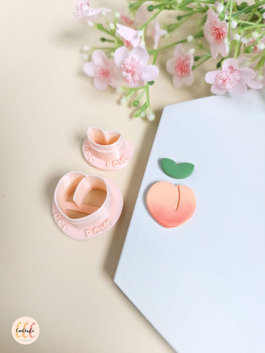 Emporte-pièce 3D en forme de pêche pour la fabrication de bijoux en argile polymère