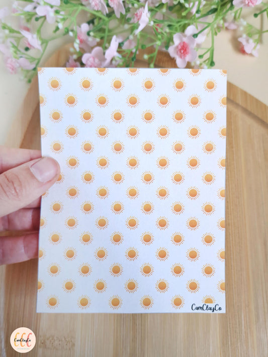 Feuille de transfert soluble à l'eau pour la fabrication de bijoux en argile polymère - Sun 01