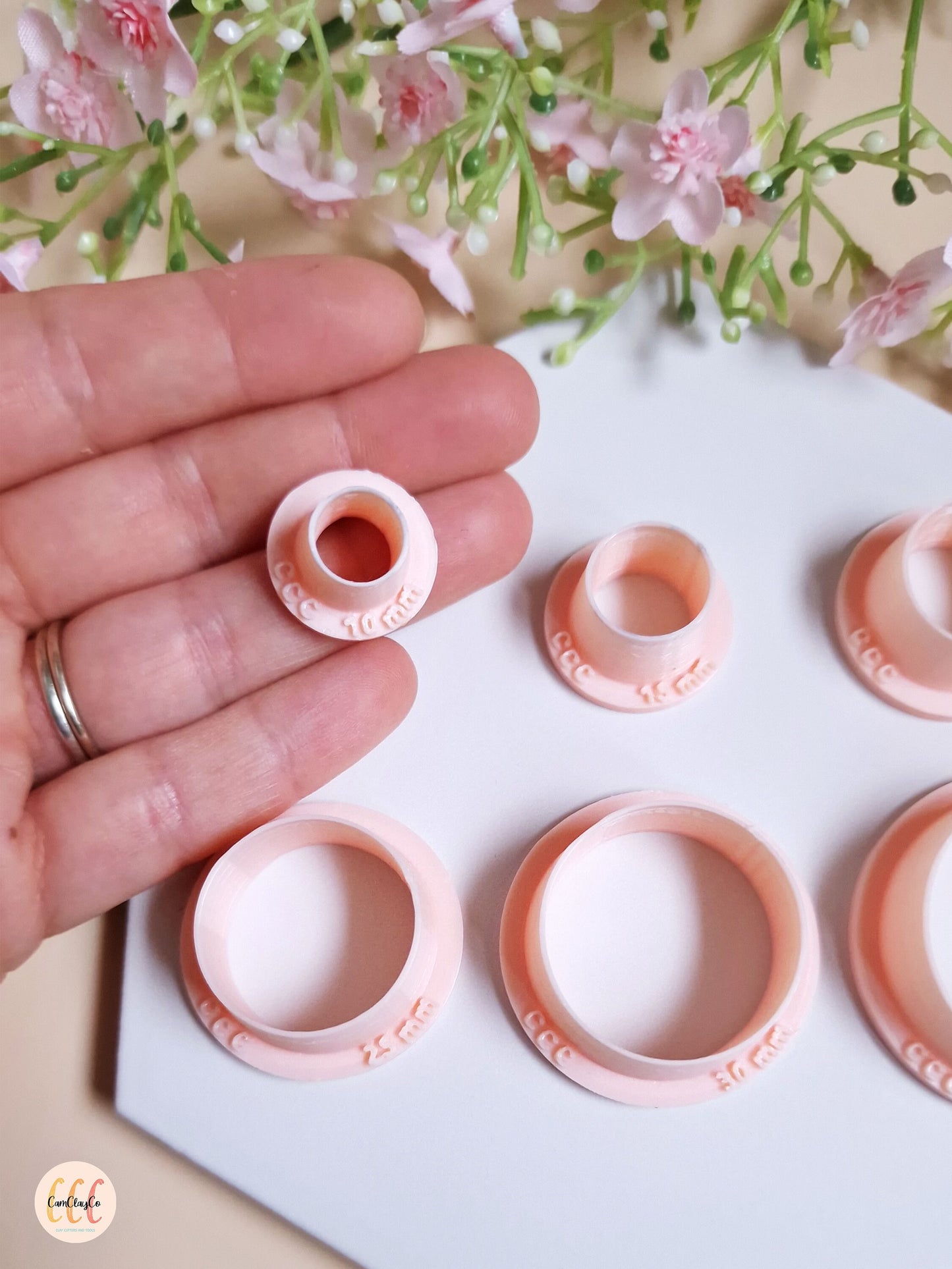 Emporte-pièces 3D en forme de cercles pour fabrication de bijoux en argile polymère