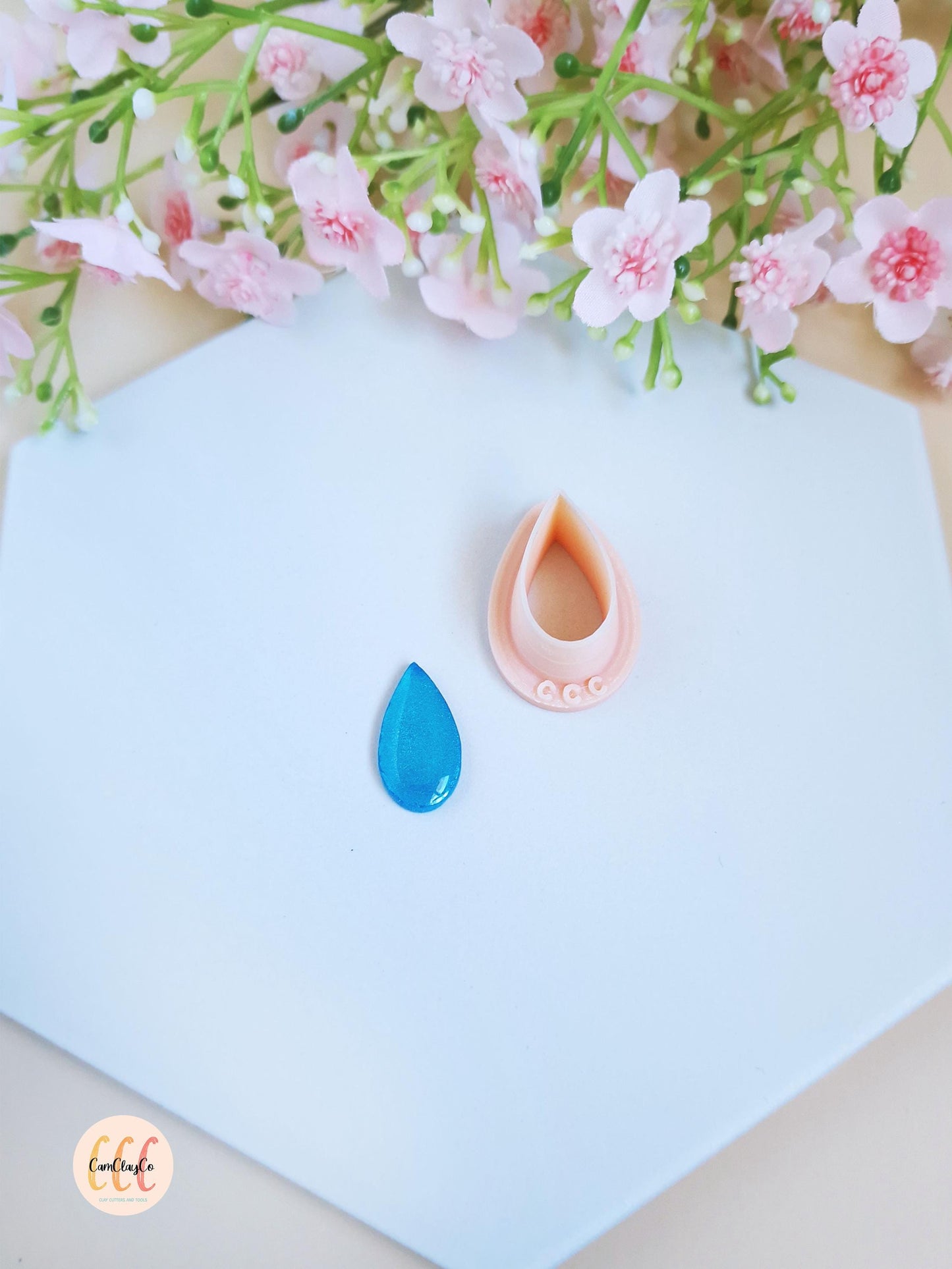 Emporte-pièce 3D en forme de goutte pour la fabrication de bijoux en argile polymère, créoles interchangeables, pampilles