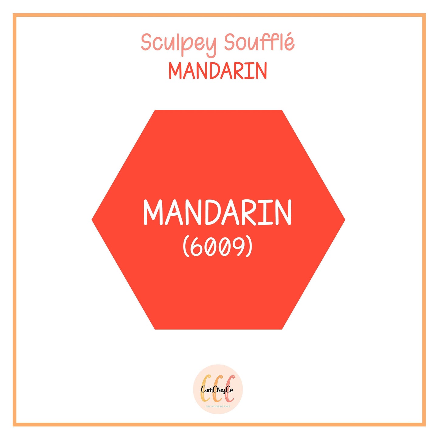 Argile polymère Sculpey Soufflé - Mandarine