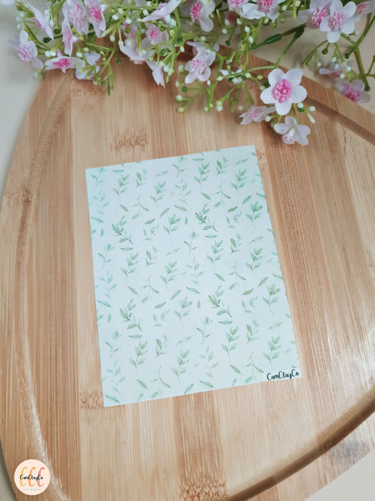 Feuille de transfert soluble à l'eau - Feuillage 04