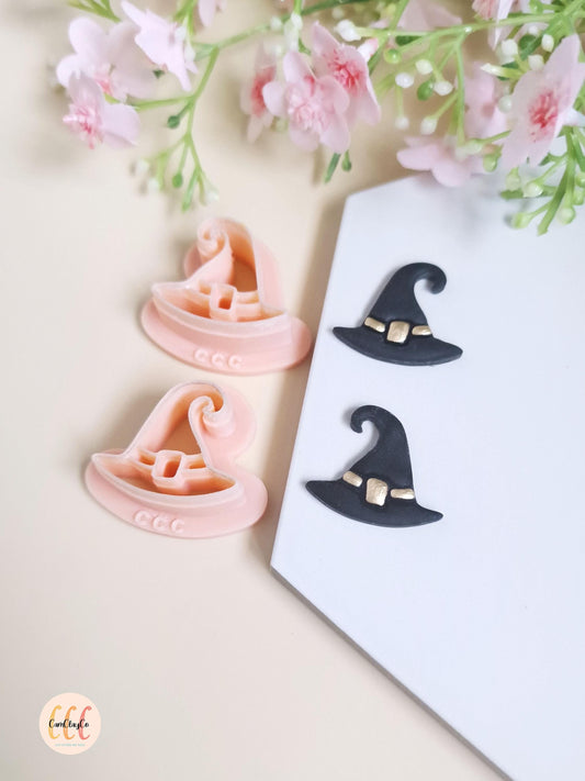 Emporte-pièces 3D en forme de chapeaux de sorcière pour la fabrication de bijoux en argile polymère