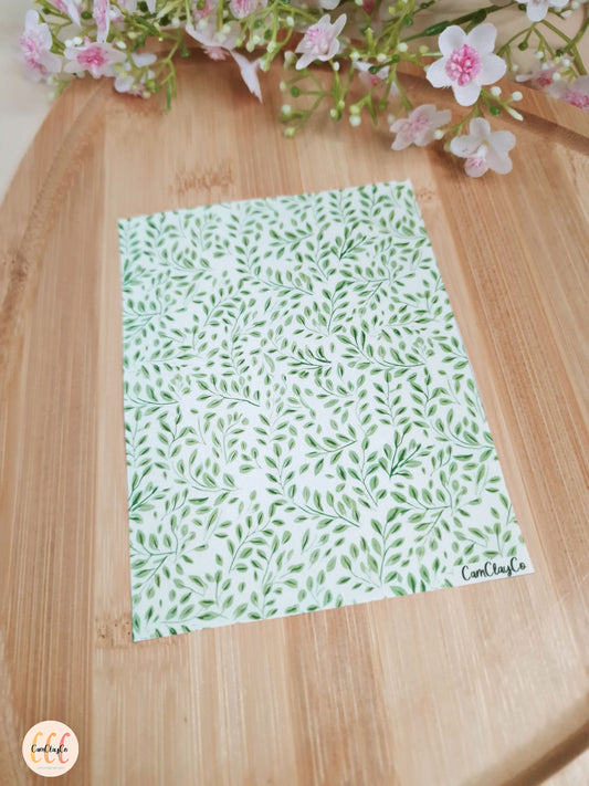 Feuille de transfert soluble à l'eau - Feuillage 06