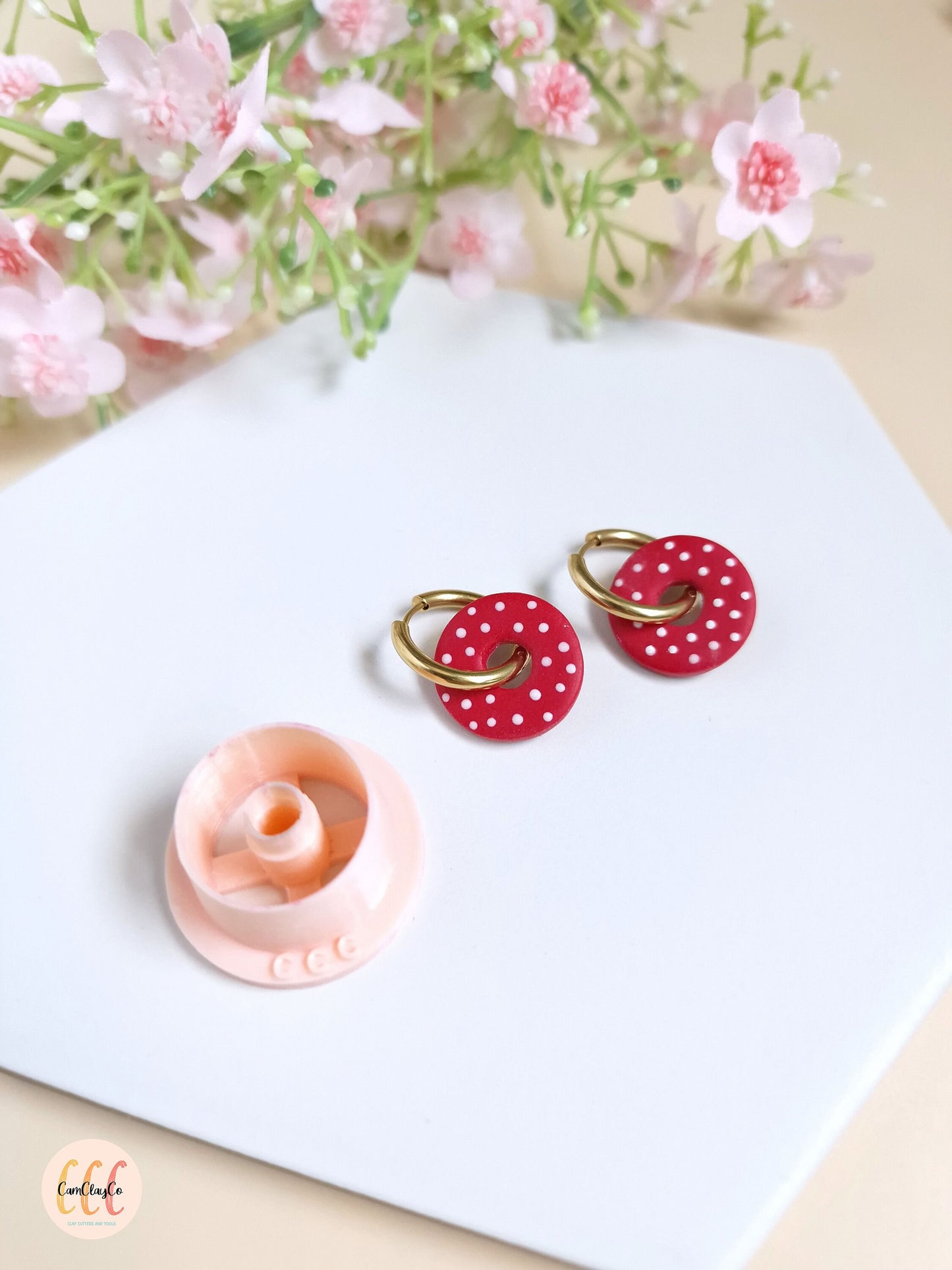 Emporte-pièce 3D en forme de cercle donut pour la fabrication de bijoux en argile polymère, créoles interchangeables, pampilles