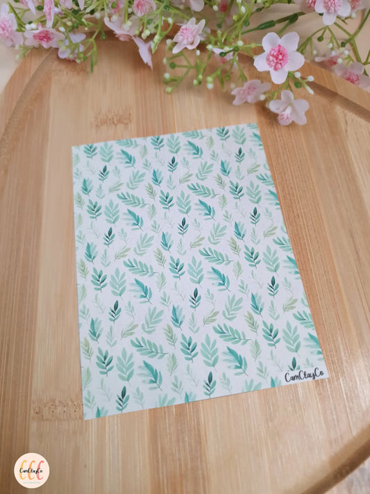 Feuille de transfert soluble à l'eau - Feuillage 01