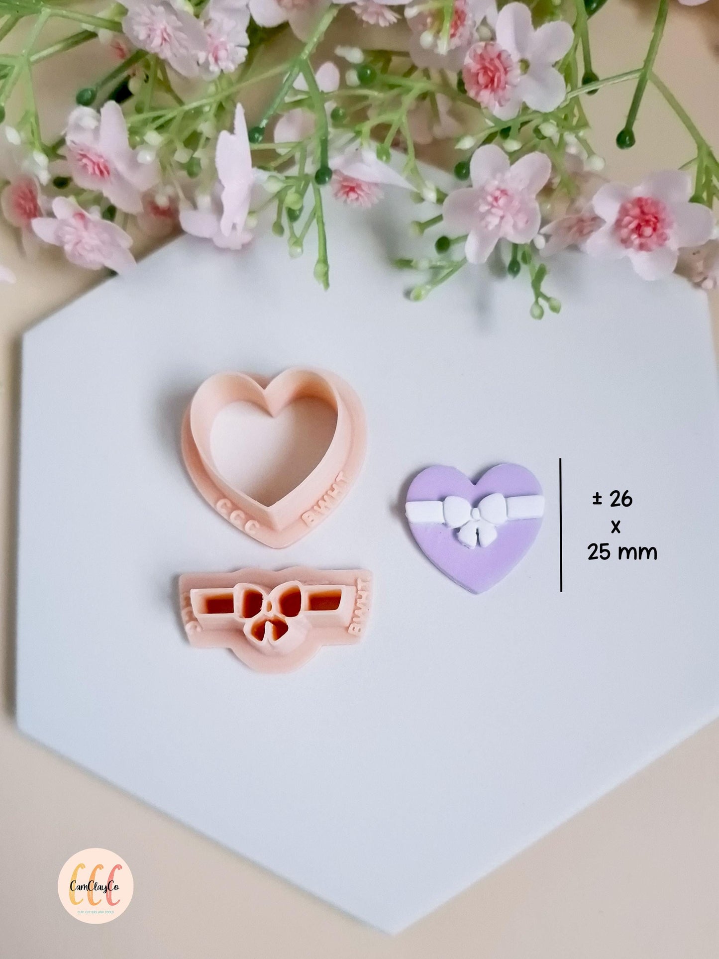 Set d'emporte-pièces 3D en forme de cœur et de nœud pour la fabrication de bijoux en argile polymère