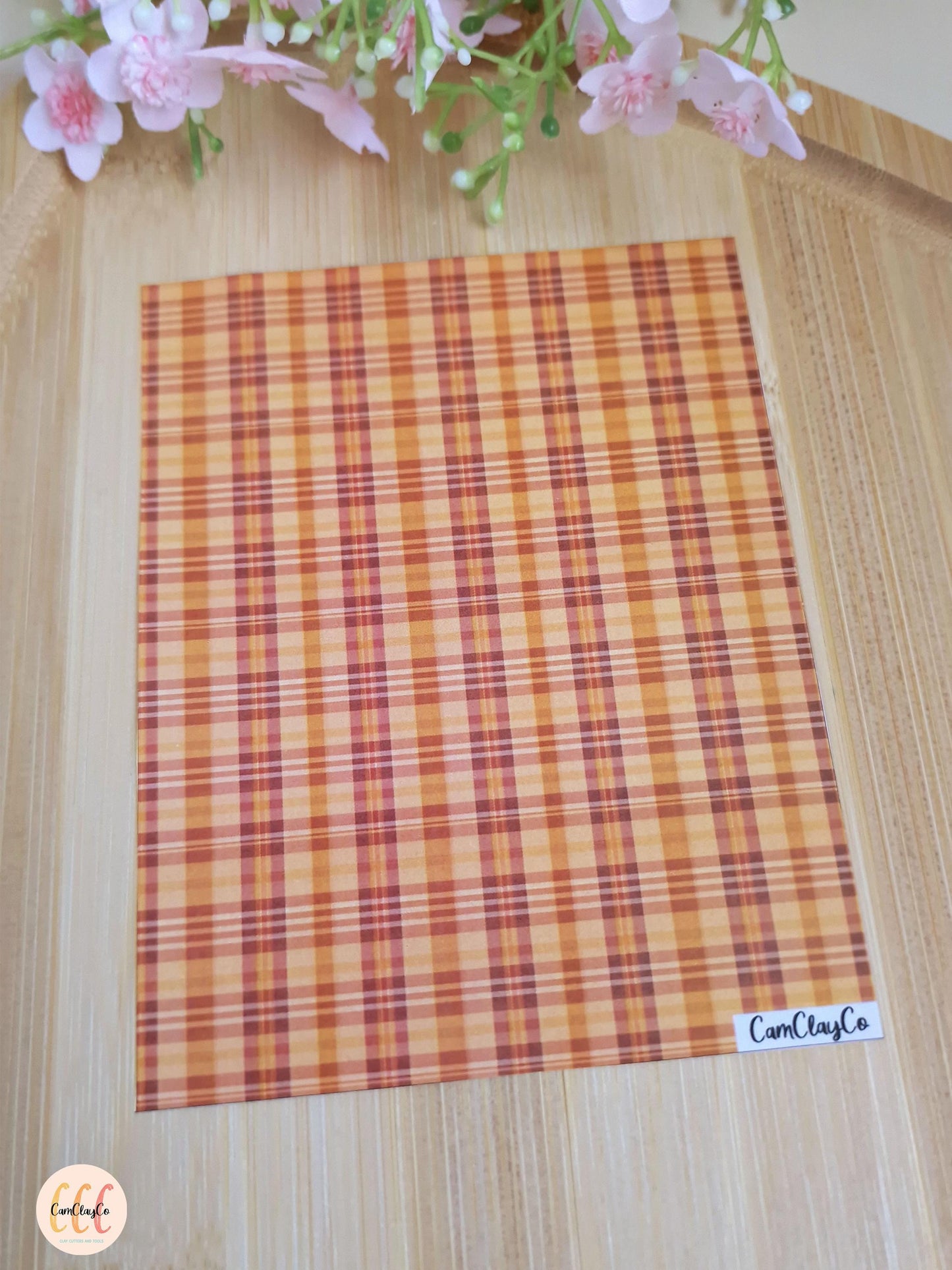 Feuille de transfert soluble à l'eau - Plaid 06