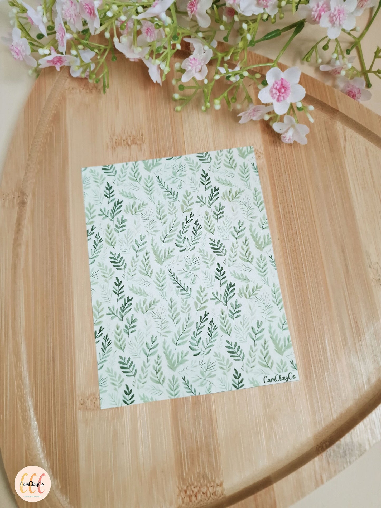 Feuille de transfert soluble à l'eau - Feuillage 07
