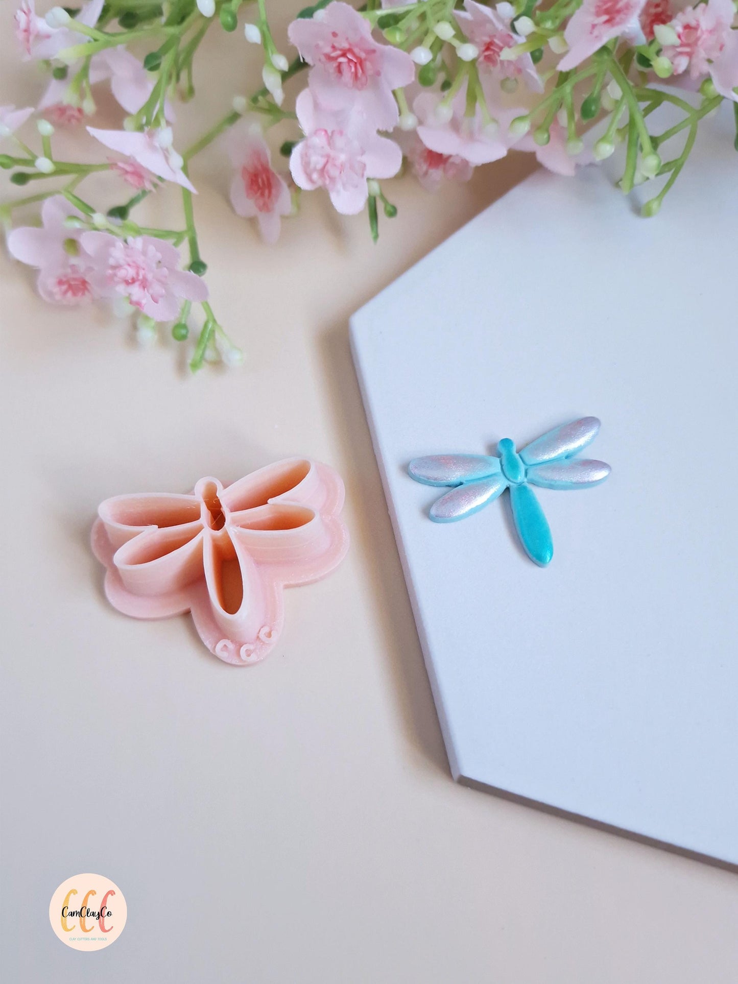 3D Dragonfly Cookie Cutter for Polymer Clay Jewelry Making