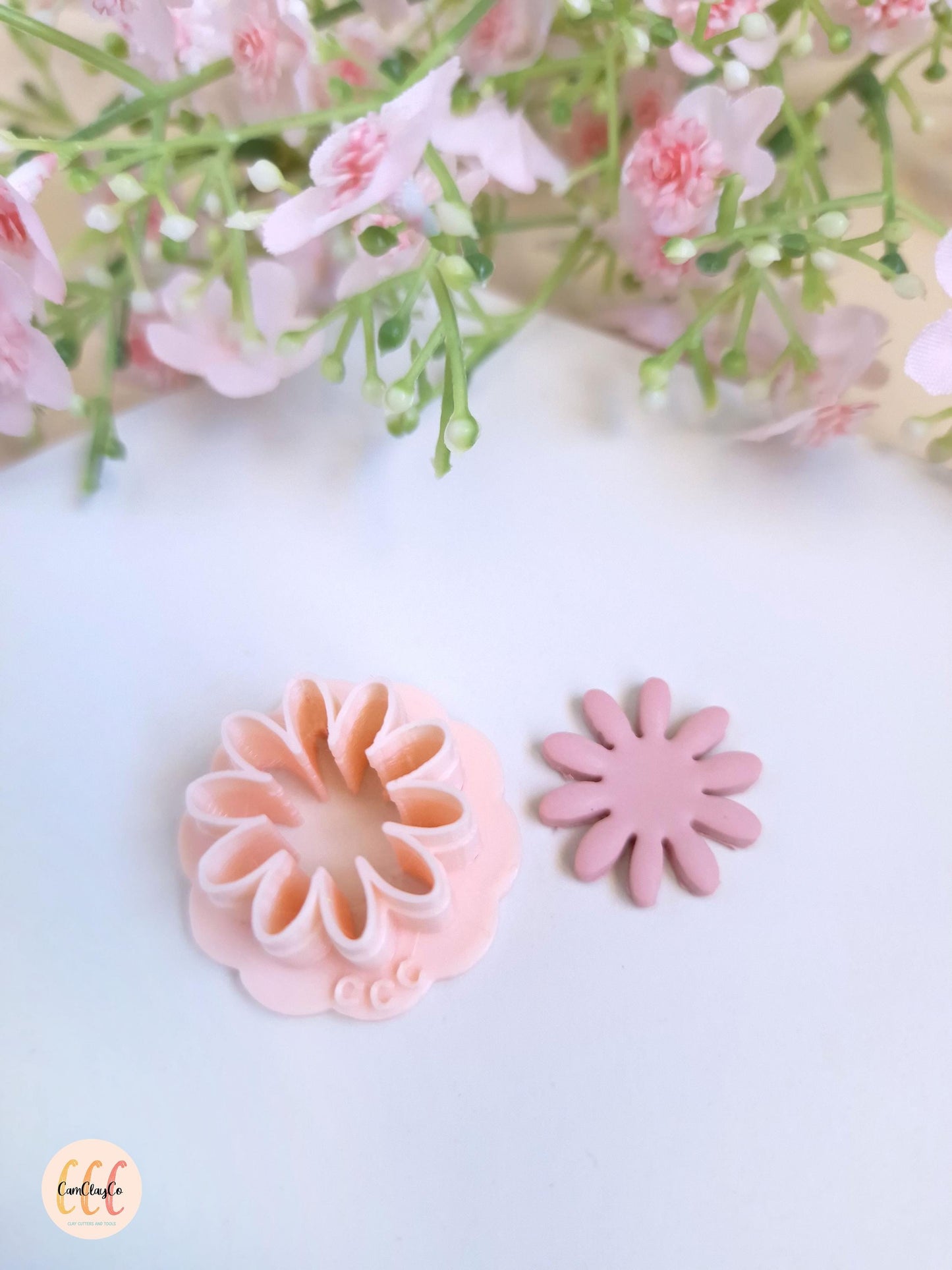 Emporte-pièce 3D en forme de fleur 10 pétales pour la fabrication de bijoux en argile polymère, pampilles, créoles interchangeables