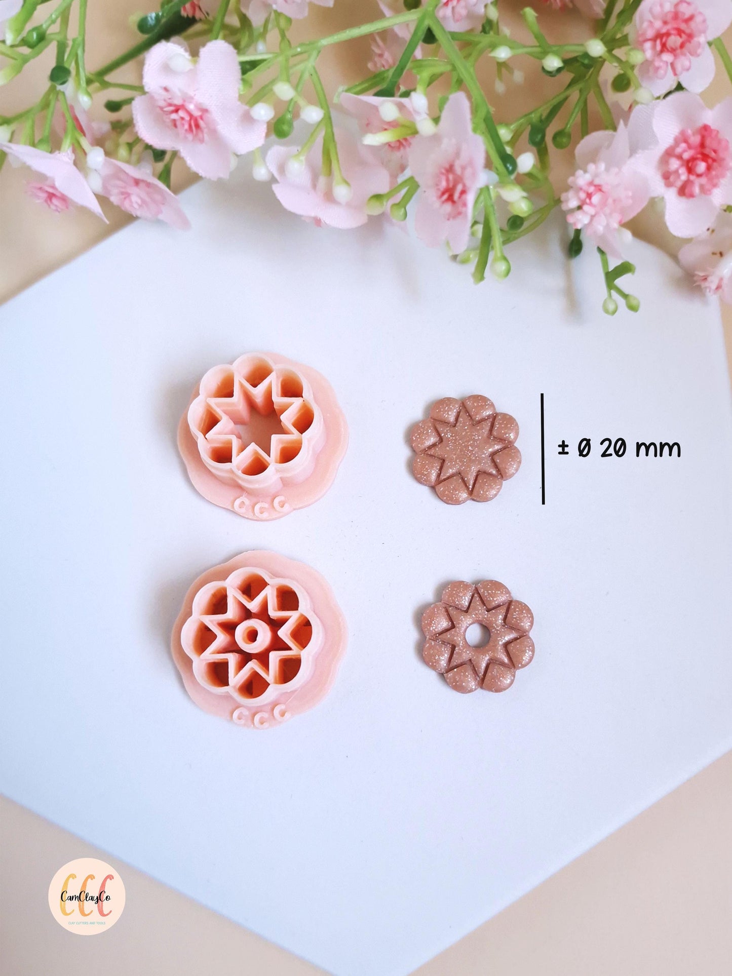 Emporte-pièces 3D fleurs étoiles pour la fabrication de bijoux en argile polymère, pampilles pour créoles interchangeables