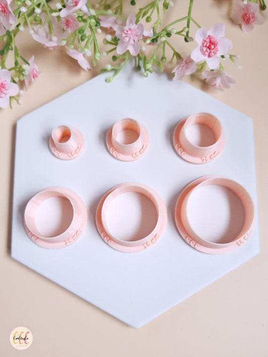 Emporte-pièces 3D en forme de cercles pour fabrication de bijoux en argile polymère