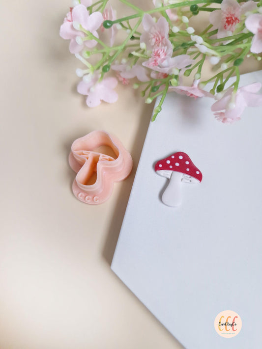 Emporte-pièce 3D en forme de champignon pour la fabrication de bijoux en argile polymère