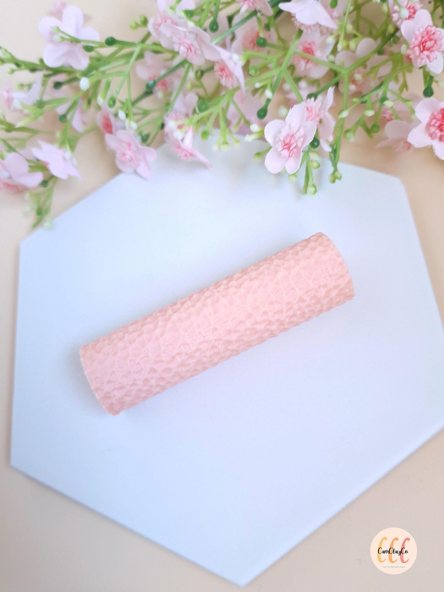 3D Leather Texture Roller for Polymer Clay Jewelry Making