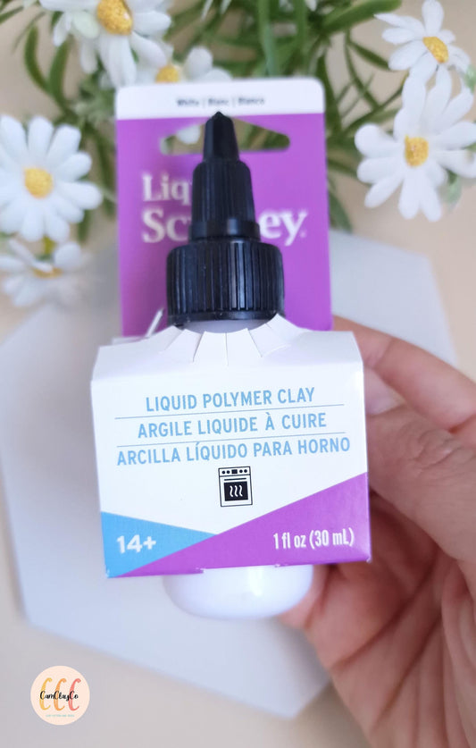 Argile liquide à cuire Blanc - Liquid polymer clay Sculpey