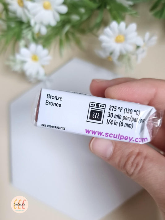 Argile polymère Sculpey Premo - Bronze