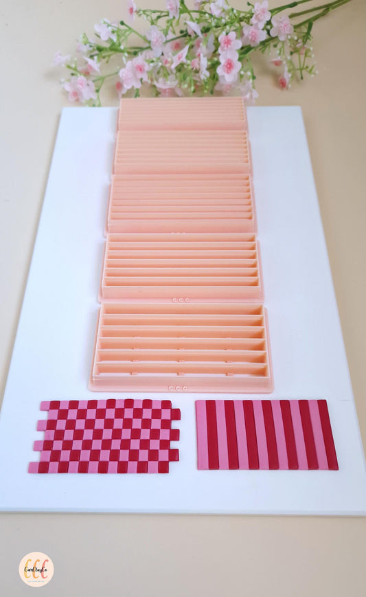 Outils à rayures, pour créer des lignes droites et des damiers, fabrication de bijoux en argile polymère