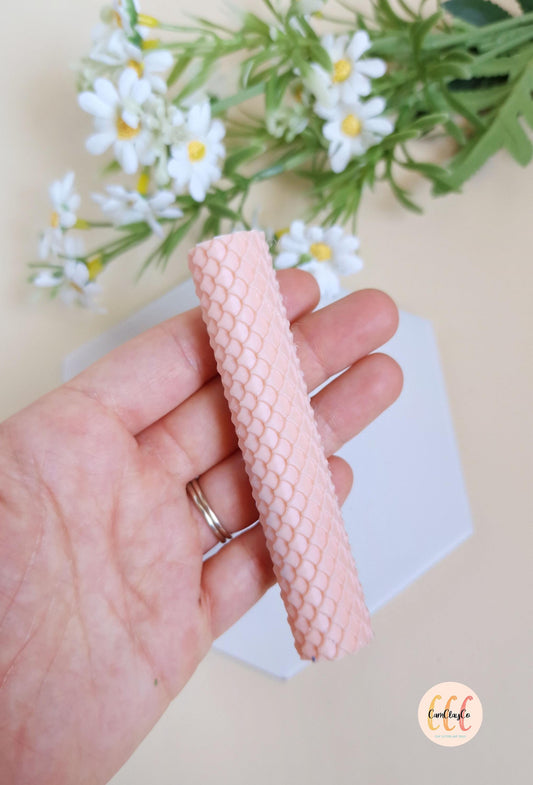 Rouleau texture 3D effet écailles de poisson pour la fabrication de bijoux en argile polymère