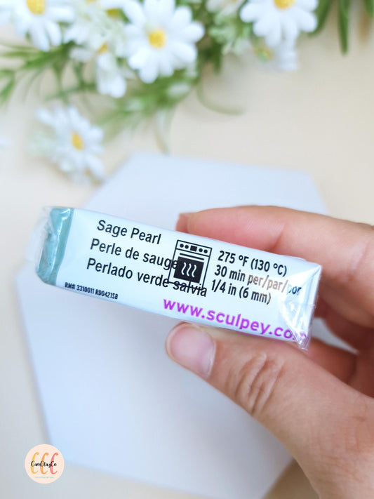 Argile polymère Sculpey Premo - Sage Pearl