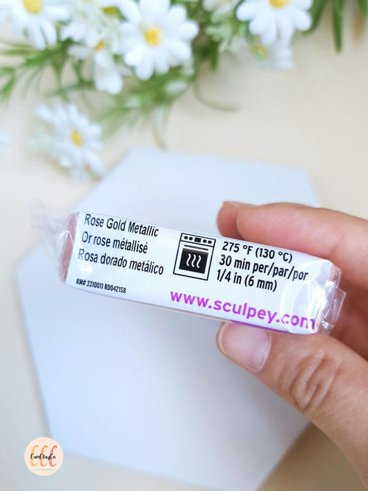 Argile polymère Sculpey Premo - Rose Gold Metallic