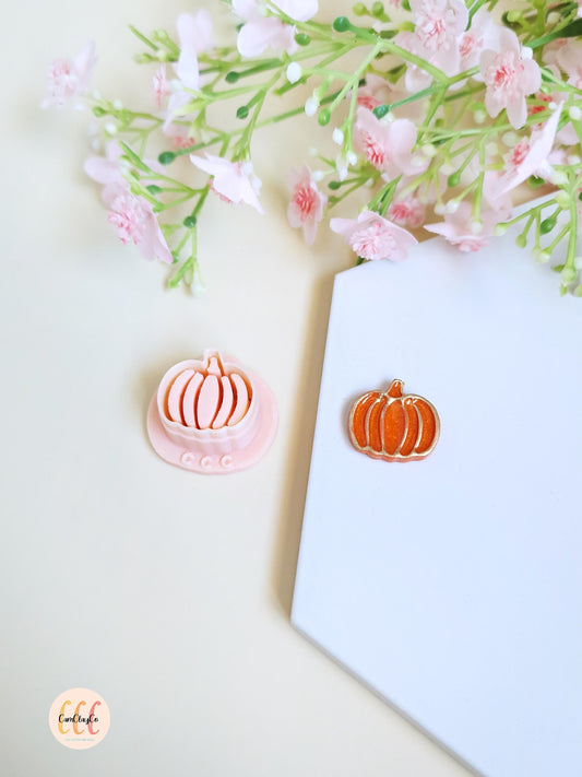 Emporte-pièces 3D en forme de citrouille creuse pour la fabrication de bijoux en argile polymère