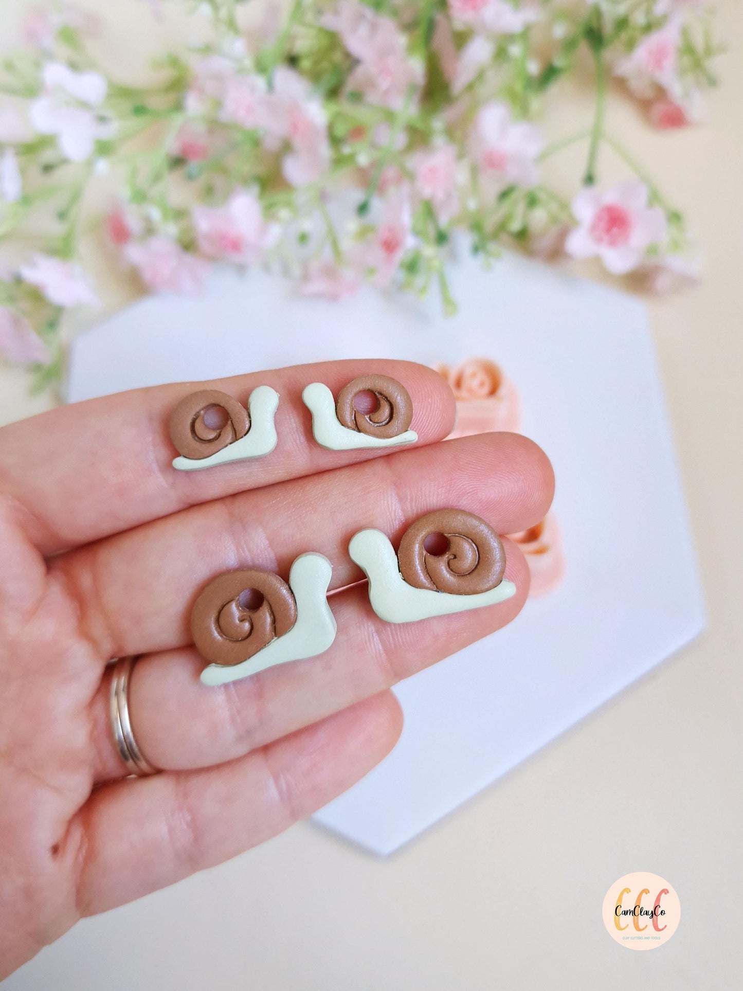 Emporte-pièces 3D en forme d'escargots pour la fabrication de bijoux en argile polymère, créoles interchangeables, pampilles