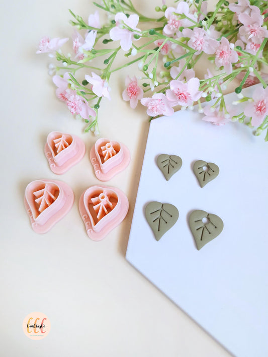 Emporte-pièces 3D en forme de feuilles pour la fabrication de bijoux en argile polymère, créoles interchangeables, pampilles