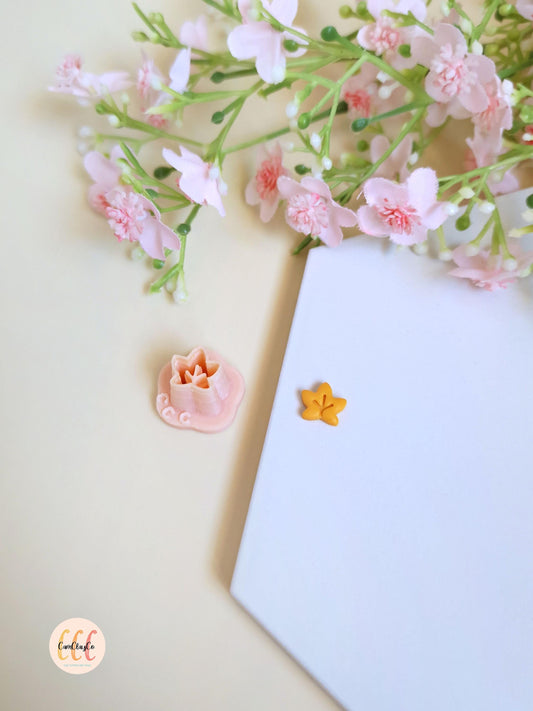 Emporte-pièce 3D en forme de mini feuille pour la fabrication de bijoux en argile polymère