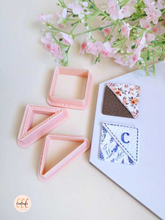 Emporte-pièce 3D marque-pages angle pour les créations en argile polymère