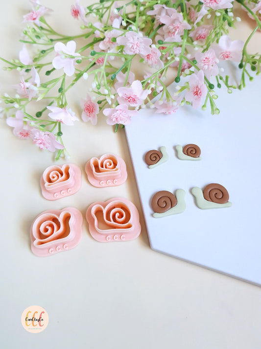 Emporte-pièces 3D en forme d'escargots pour la fabrication de bijoux en argile polymère, créoles interchangeables, pampilles