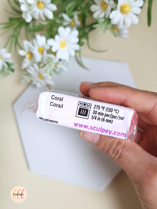 Argile polymère Sculpey Premo - Corail
