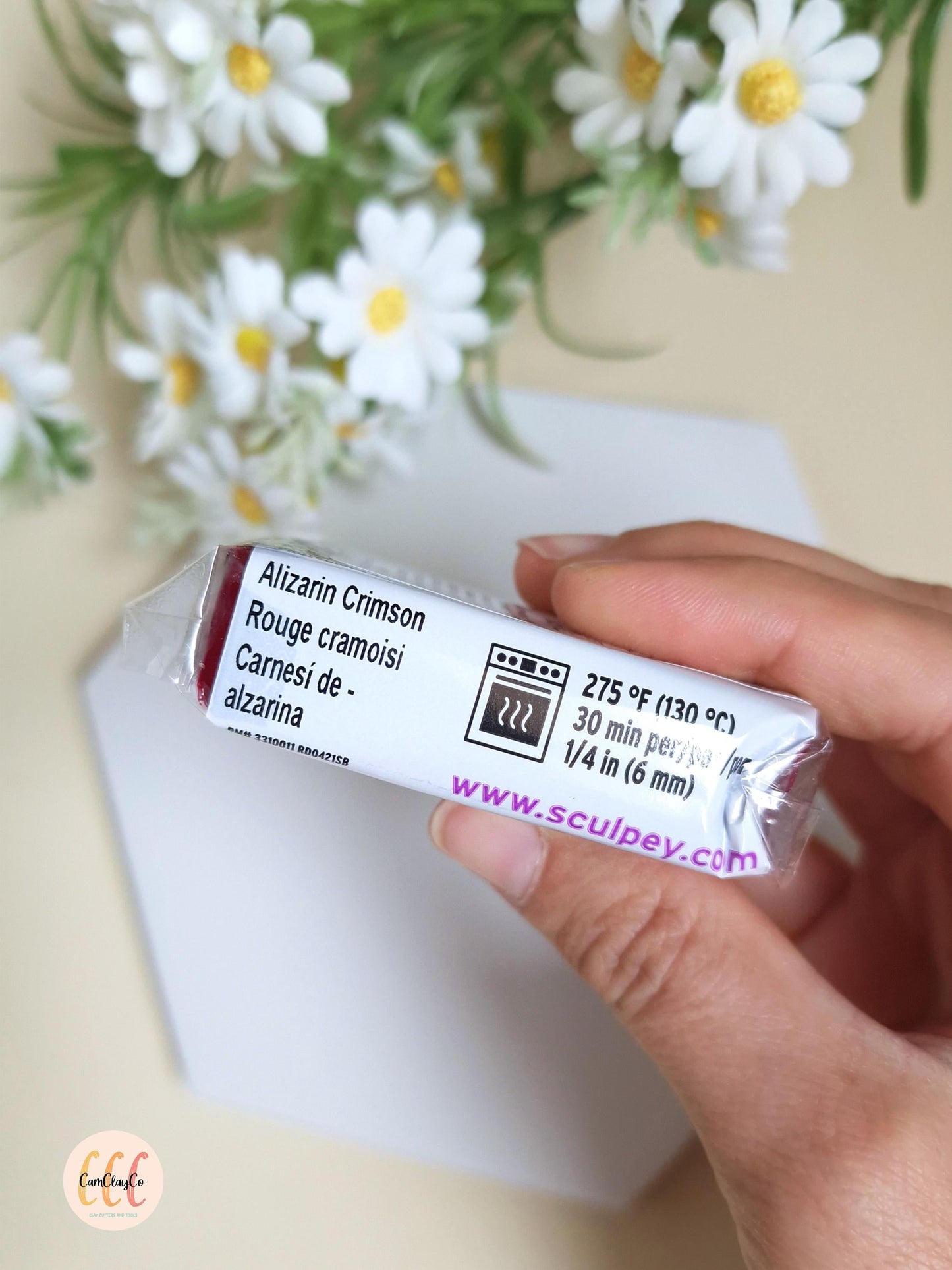 Argile polymère Sculpey Premo - Rouge Cramoisi / Alizarin Crimson