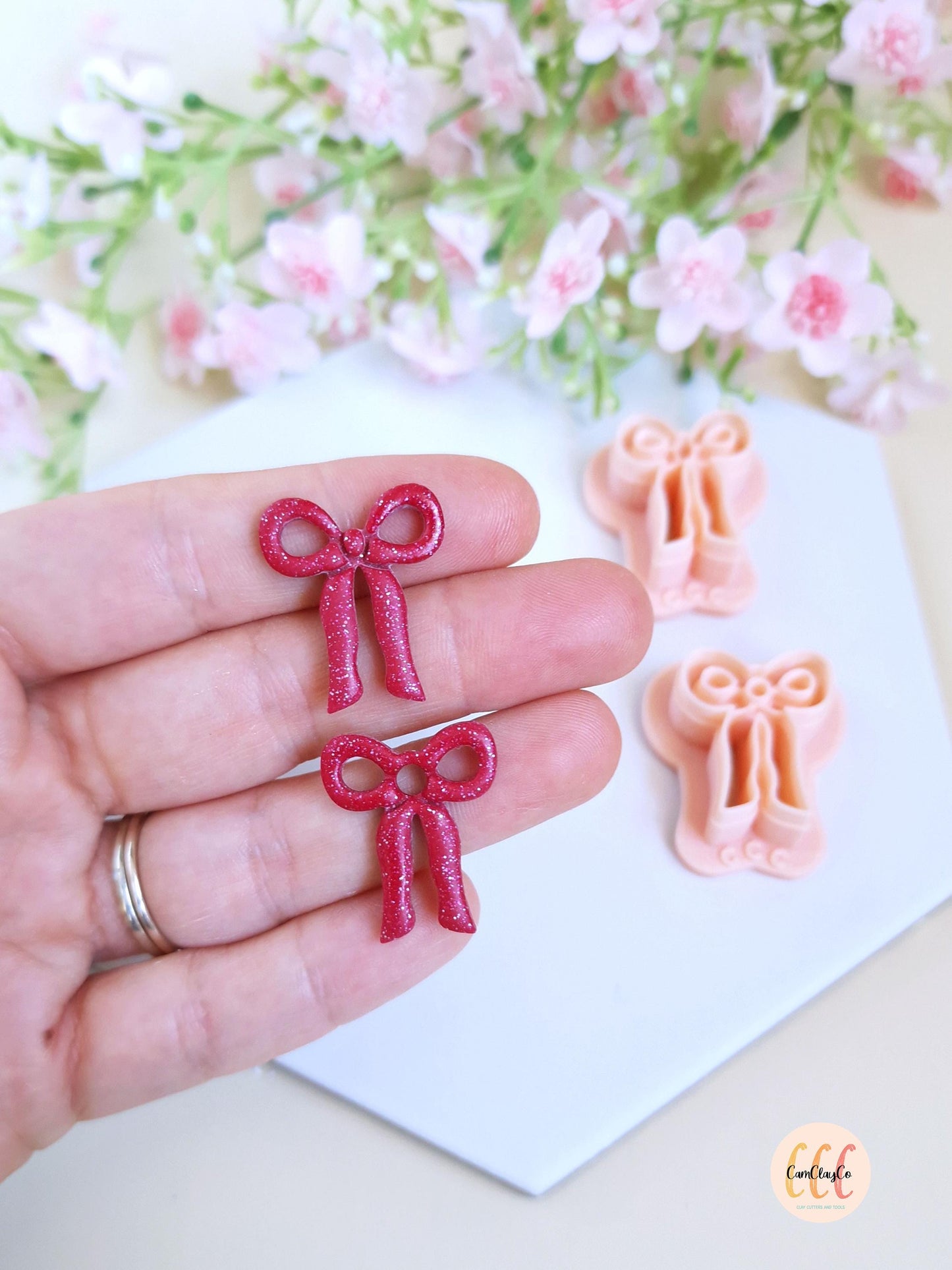 Emporte-pièces 3D en forme de nœuds longs Noël pour la fabrication de bijoux en argile polymère, créoles interchangeables, pampilles