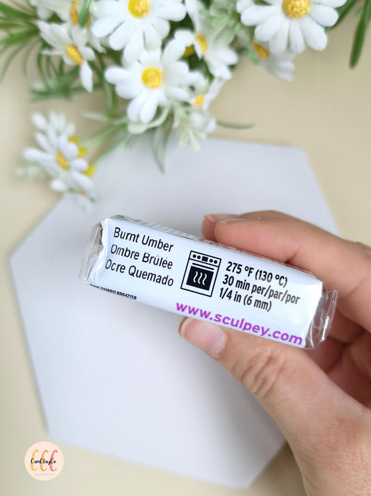 Argile polymère Sculpey Premo - Ombre Brûlée / Burnt Umber