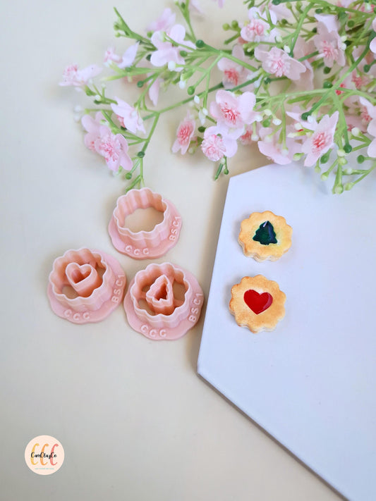 Emporte-pièce 3D en forme de biscuits Noël pour la fabrication de bijoux en argile polymère