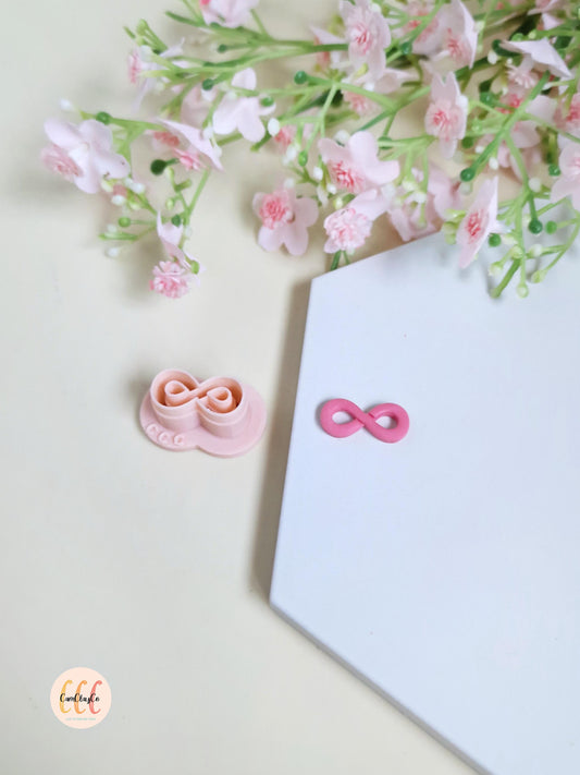 Emporte-pièce 3D en forme de signe infini pour la fabrication de bijoux en argile polymère, créoles interchangeables, pampilles