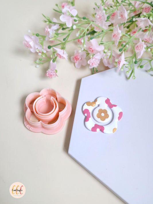 Emporte-pièce 3D marque-pages en forme de fleurs pour la fabrication d'accessoires en argile polymère