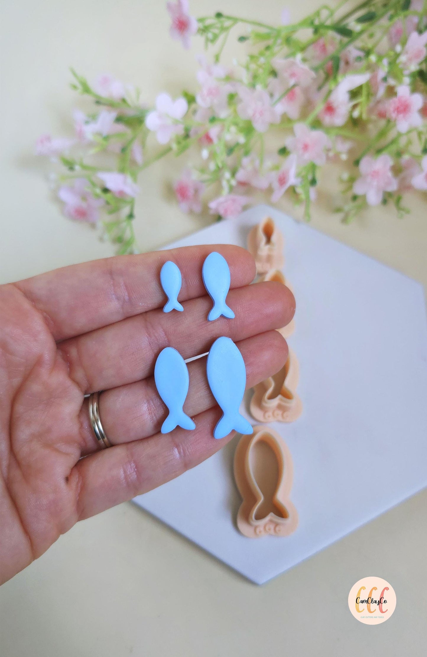 Emporte-pièces 3D en forme de poissons pour la fabrication de bijoux en argile polymère