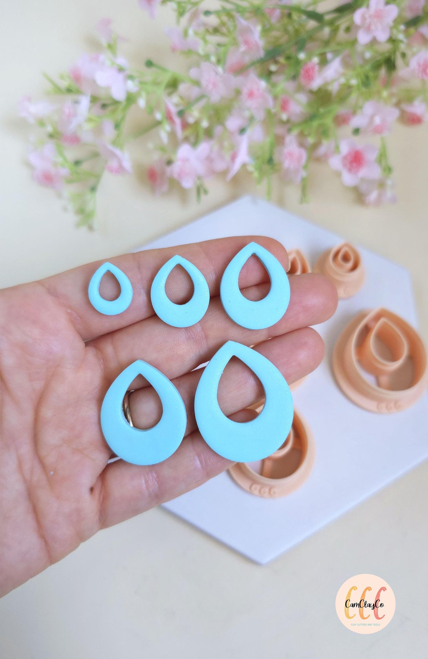 Emporte-pièces en forme de gouttes larges pour la fabrication de bijoux en argile polymère, créoles interchangeables, pampilles
