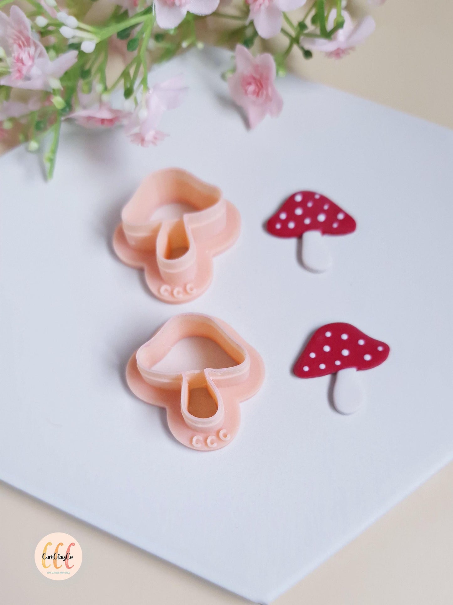 Emporte-pièces 3D en forme de champignons pour la fabrication de bijoux en argile polymère