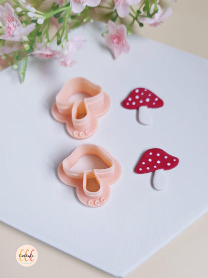 Emporte-pièces 3D en forme de champignons pour la fabrication de bijoux en argile polymère