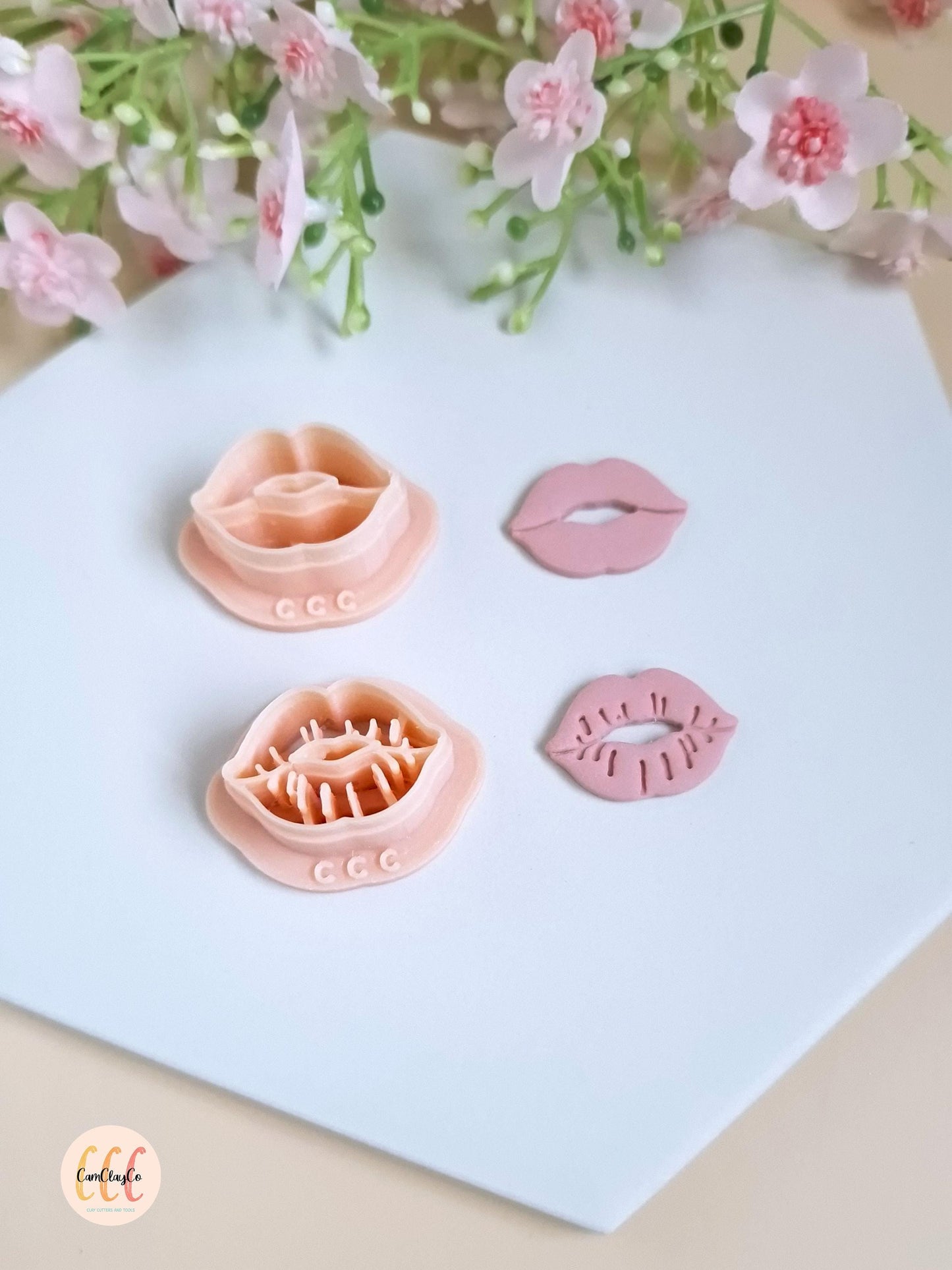 Emporte-pièce 3D en forme de bouche pour la fabrication de bijoux en argile polymère