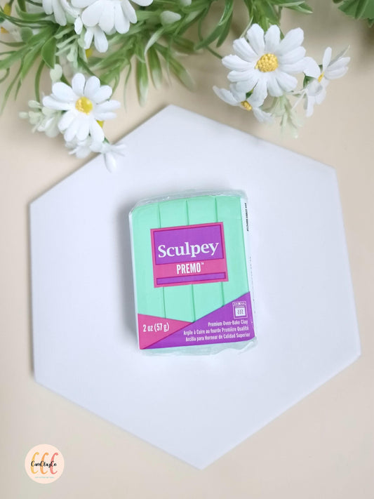 Argile polymère Sculpey Premo - Mint Green